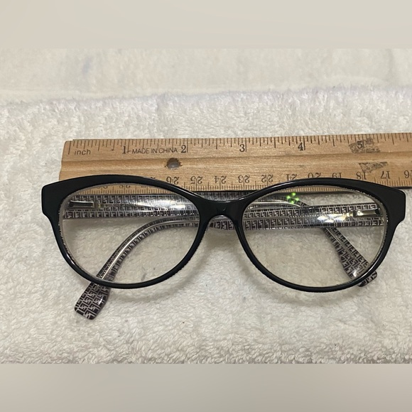 Fendi Oval RX Eyeglasses FF0109 6ZV Black/Transparent - Picture 4 of 5